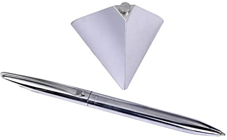 HOODANCOS Magnetic Sign Pen for Office Desk Writing Signature Pen Triangular Base for Daily Use As Fancy Office Stationery