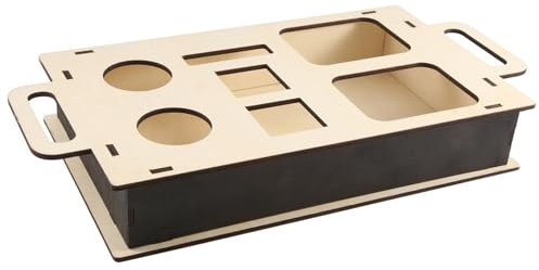 Yuattory Couch-Armtisch, Aufsteckbares Sofa-Armlehnentablett Ohne 2 Schüsseln, Tragbarer -Snack- mit Getränkehaltern B