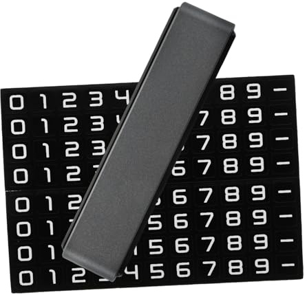 HAWILLOSCH Double Number Phone Plate Temporary Parking Number for Car Car Phone Holder Outdoor Ready Dashboard Sticker