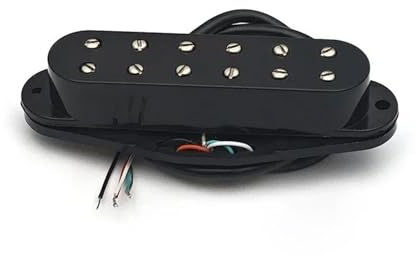 Ensembles de micros pour guitare Micro professionnel mini double bobinage Micro simple bobinage(Black)