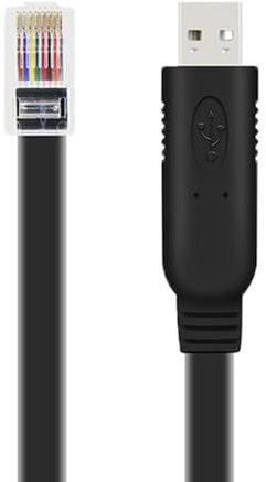LLINthy Cable de consola USB de alta velocidad USB a RJ45, cable de red USB a RJ45, para depuración eficiente de la consola, 180 cm/300 cm