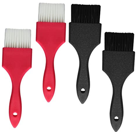 DINHEAROM 4pièces Brosse à Teinture Cheveux Professionnelle Avec Poils Ultra-doux Pour Salon Et Barbier Application Précise Et Confortable Outil Pour Coloration Et Soins Capillaires