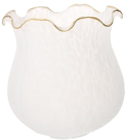 KOMBIUDA Pantalla de Lámpara de Vidrio Transparente para Accesorios E27, Repuesto Decorativo para Lámparas Colgantes y Luces de Pared Forma Única y Elegante