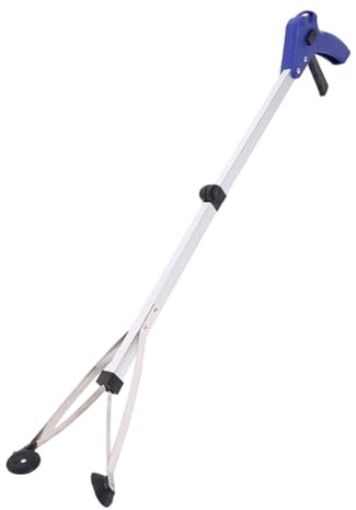 BIUDECO Pinza Basura Plegable de Aleación de Aluminio Herramienta Extensible para Recogida de Basura Garra de Agarre Resistente para Personas Mayores y Discapacitadas para Interiores y