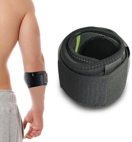 FQQF 1 Pack Tennisarm Bandage,Ellenbogenbandage für Herren Damen,Ellbogen-Bandage für Epicondylitis Spange,Sehnenentzündung, Unterarm Schmerzen,Golferarm,Sport,Krafts