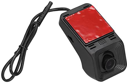 Dioche Videocamera per Auto USB da 140° con Rilevamento del Movimento, Registrazione, Doppia Lente Anteriore e Posteriore, Videoregistratore USB per Guida