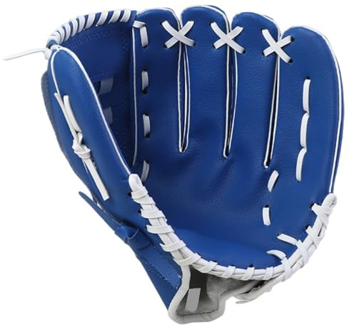 10,5 tum junior basebollhandske för åldrarna 7-9, högerhänt kast, artificiellt läder ungdomshandske för infielders, 26,5 cm basebollhandske med H-nät