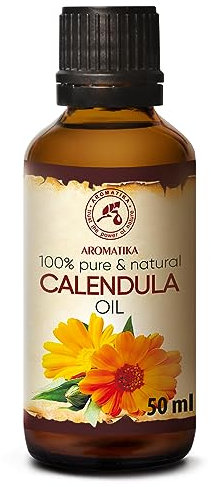 Ringelblumenöl 50ml - Calendulaöl - Reines - Calendula Öl - Basisöl - Calendula Officinalis - Ringelblumen Öl für Gesicht - Nägel - Hände - für Schönheit - Massage - Kosmetik - Körperpflege