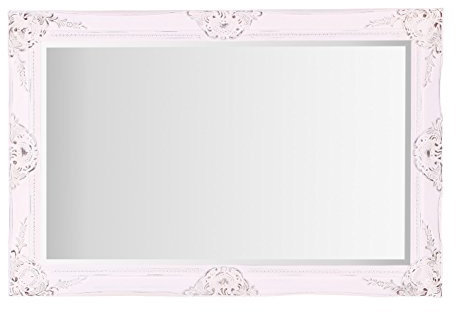 Certains miroirs Grande Haywood Murale Shabby Chic Mirrors Miroir - French Vintage, Style Baroque Rococo - 60 cm x 90 cm (Blanc Antique)