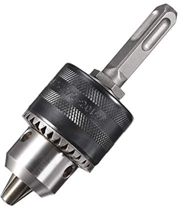 sourcing map Taladro Portabrocas, 1/2-20UNF Roscado 1,5-13mm Capacidad Cuadrado Vástago con Portabrocas Llave para Eléctrico Impacto Cable Inalámbrico Taladro