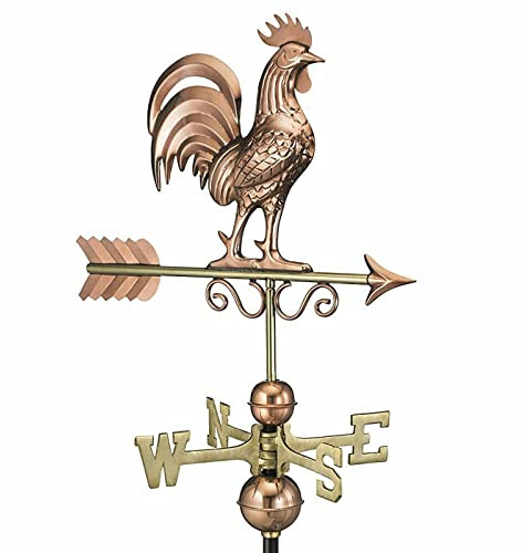 Bantam Rooster Farmhouse Copper Weathervane