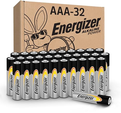 Energizer Alkaline Power AAA Batteries, 32 Count, Long-Lasting Triple A Batteries, Suitable for Everyday Electronics and Emergency Gear
