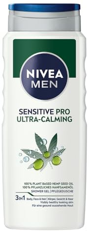 NIVEA Shower Gel 500 ml Men Sensitive Pro Ultra-Calming (Pack of 2)