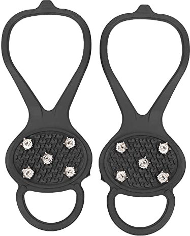 Steigeisen Spikes Universelle Rutschfester Greifdorn, Anti Rutsch Greifer Spikes rutschfeste Schuhabdeckung, Schnee Nagel Steigeisen Spikes Abdeckung 5 Zähne Steigeisen Schuhspikes Abdeckung