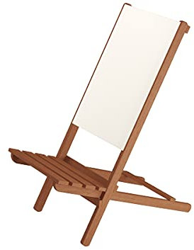 Erst-Holz Wikingerstuhl-Set Lagerfeuerstuhl Anglerstuhl Strandstuhl Partystuhl Stofffarbe weiß V-10-361