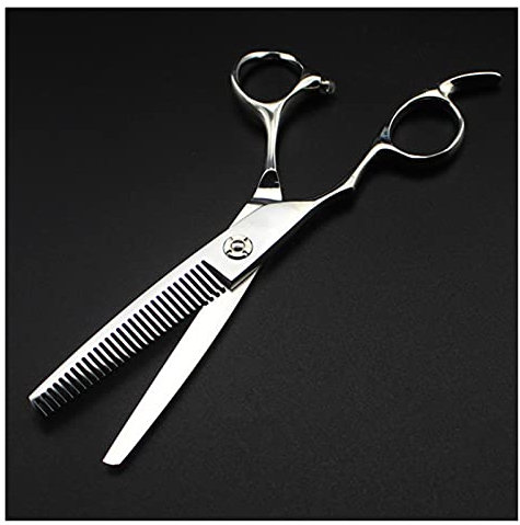 MKYOKO Forbici per Tagliare i Capelli da Barbiere mancino da 6 Pollici, 6/14/30 Denti Forbici per Tagliare i Capelli da Parrucchiere, Cesoie per sfoltire i Capelli, Forbici per Tagliare i