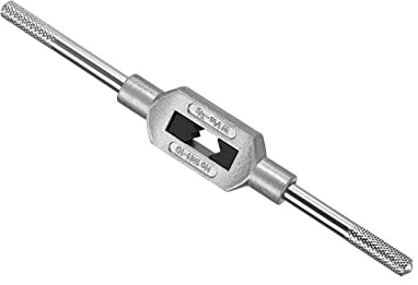 CoCud Tap Wrench Handle, Fit M1-M10 W1/16-3/8 Taps Size, Zinc Alloy & Carbon Steel Adjustable Wrench Reamer Tapping Hand Tool - (Applications: for Tapping Operations), 1-Piece