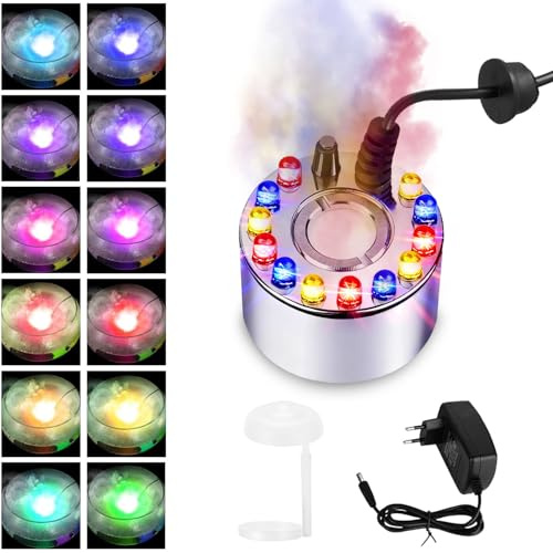 Ultraschall Vernebler,Ultrasonic fog Maker,Mist Maker Wassernebler Fogger,Nebelmaschine Mini,Nebler Fogger Metall Zerstäuber,Nebel Zerstäuber Luftbefeuchter Für Springbrunnen,Teich