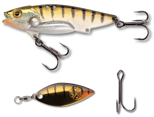 LMAB Techno Vibe - Vibration Bait - 3 Größen, Zikade, Blade Bait, Lipless Crankbait, Angelköder zum Raubfischangeln, Angel Köder für Zander & Barsch, Zikaden