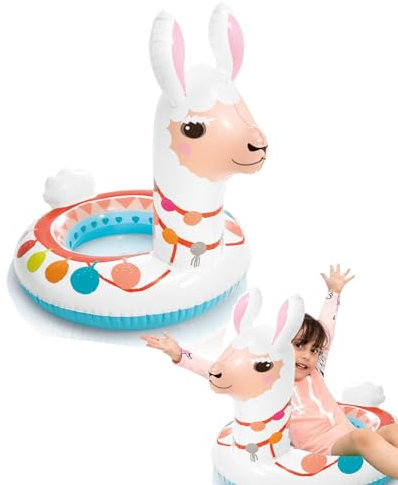 POPOYU Pfau Aufblasbarer Schwimmring, 34x23 (86x58cm) PVC Ring Wasserspielring, Schwimmreifen Wassersport Partyzubehör Schwimmringe Große Tierringe für Kinder 2-6 Jahre Sommer Schwimmbad Pool Strand