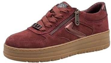 TAMARIS Comfort dam låga sneakers, merlot, 40 EU, Merlot, 40 EU