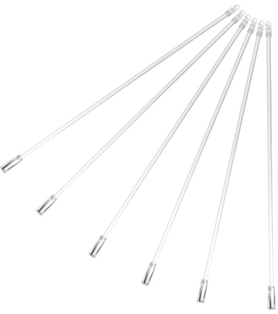 GOOHOCHY Varillas para Persianas Venecianas Transparentes 6 Piezas 17 Pulgadas Accesorios De Cortinas Fácil Instalación para Hogar