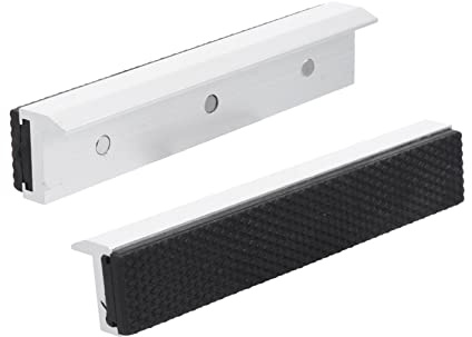 Uonlytech Almohadillas Antideslizantes para Mordazas de Prensa de Taladro con Tira de Goma y Aleación de Aluminio para Proteger y Sujetar Objetos Delicados