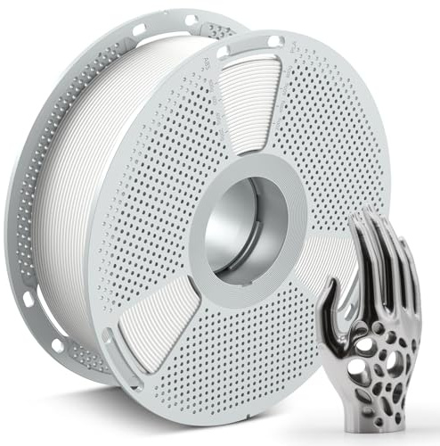 SUNLU PC-ABS Filamento 3D 1,75mm 1KG, Filamento Ibrido PC & ABS, Alta Resistenza, Pronto per Verniciatura e Piastra, Grado Industriale, +/-0,02mm, Bobina da 1KG (2,2lbs), Bianco