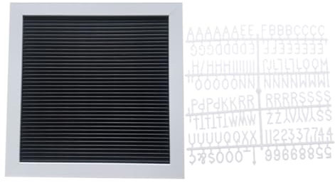 HOMSFOU Brief-anschlagbrett Weihnachtsbriefbrett Veränderbare Worttafel Tafel Mit Wechselbaren Buchstaben Schwarze Buchstabentafel Halloween-speichertafeln Kleine Tafel Black Pp