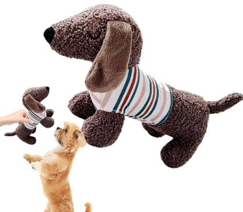 Quietschende Hundeküche - Dackel Welpe Spielzeug | Langlebiges Weiches Kauspielzeug Für Kleine Hunde, Beruhigendes Begleitspielzeug Für Kauen Aggr