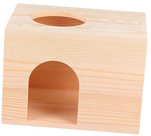ifundom Mangeoire pour Écureuil Et Animaux De Compagnie Cabane Bois Pratique Et Multi-usages
