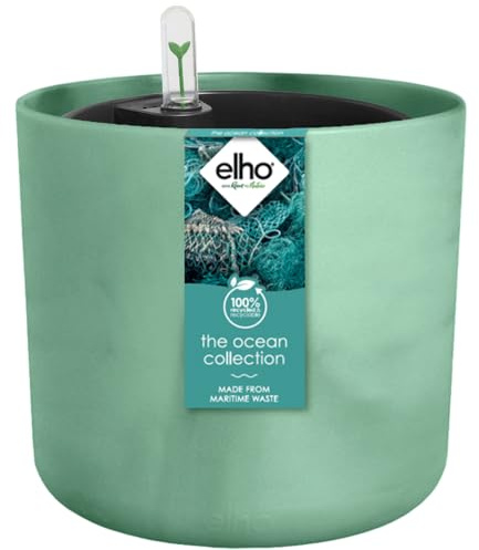 elho Ocean Rund 22 mit Bewässerungssystem Blumentopf - Pazifikgrün