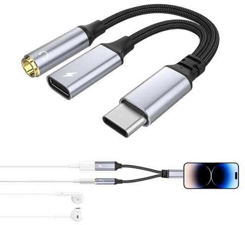 Adaptateur USB C Jack, 1 pièce USB C Jack, Ja CK USB C, Adaptateur Ja CK US B C, pour iPhone, pour Samsung Galaxy, pour MacBook, pour Huawei Mate, pour Xiaomi et Autres modèles.