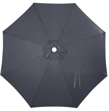 ACESOME Replacement Parasol Canopy, Garden Parasol Covers, 2.7M/3M+6 Arms/8 Arms Replacement Umbrella Top Fabric cover, Sun Parasol Umbrella (Grey, 2m+6 arms)