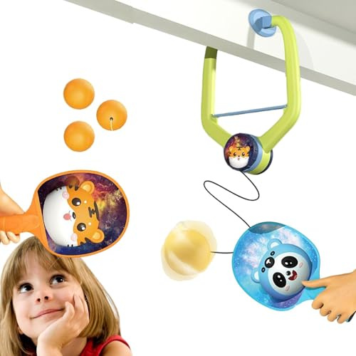 Tischtennis-Trainer zum Aufhängen, höhenverstellbar, für Kinder, hängende Bälle, Training, Sparring-Gerät für Eltern, Kinder, verbessert die Hand-Augen-Koordination