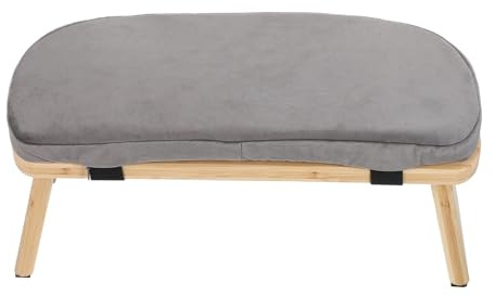 Supvox Meditationsbank Klappbar mit Kissen Ergonomischer Kniehocker für Yoga Gebet und Zen Sitz Tragbarer Meditationsstuhl für Zuhause und Reisen
