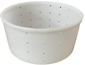 Cheesemaking Mould 12 Circular with Base | 190mm x 93mm | Semi-Hard & Semi-Soft Cheese Mould, 2kg Capacity