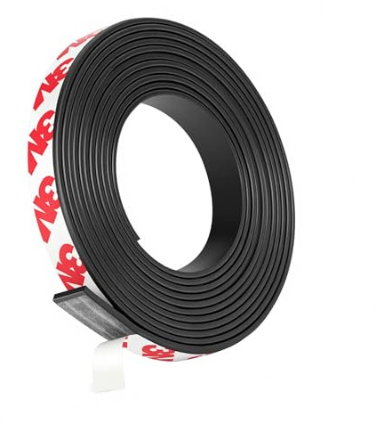 flintronic 2m Magnetic Tape Self Adhesive, 10mm Magnet Strips