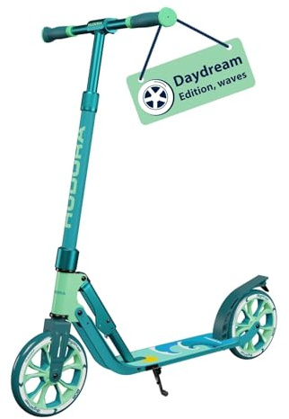HUDORA BigWheel® 205 Advanced Scooter - Daydream-Edition - für bis zu 100kg - Höhenverstellbarer & zusammenklappbarer Tretroller - Kick-Scooter für Kinder/Jugendliche & Erwachsene