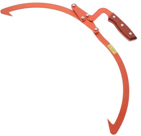 ULTECHNOVO Heavy Duty Timber Claw Hook Log Lifting Tongs with 2 Claws Alloy Steel Construction for Stable Gripping and Carrying Firewood Logs in Outdoor Logging