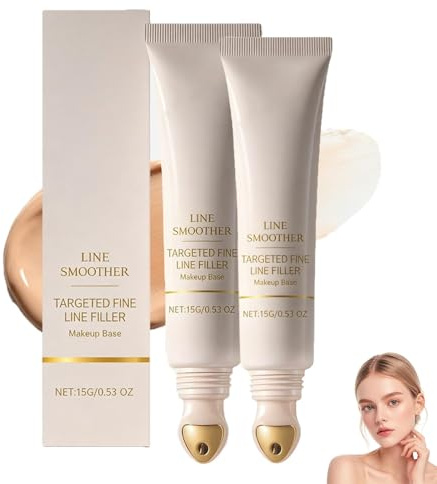 Primer Levigante Per Attenuare Le Rughe Sottili, Base Trucco Viso Dalla Texture Vellutata, Per Un'applicazione Uniforme Del Trucco, Adatto A Tutti I Tipi Di Pelle (2pcs)
