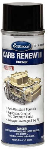 Eastwood High Fuel Heat Resistance Carburetor Renew Bronze Aerosol Spray Paint 5 Ounces