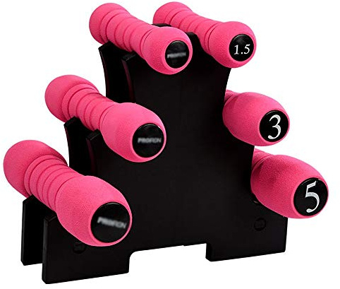 ZXQZ Liten hantel hantel, rosa aerobics övning benträning aerobics halkfri hantel massivt gjutjärn liten hantel för Ms. Fitness hantel