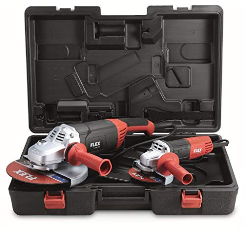 Flex Winkelschleifer L220 230 + L811 125 Set Koffer M 14 Schleifen 492302