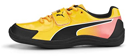PUMA Track and Field Shoes Herren Evospeed Throw 10 Leichtathletikschuhe, Sun Stream-Sunset Glow-Metallic Silver, 45, EU