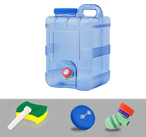 AMZWDMZ Contenedor de Agua con Grifo,Recipiente para Agua De Coche,Dispensador De Agua De Plástico,Ldeal para Deportes,Campamento,Senderismo,Pícnic,Barbacoa,20L