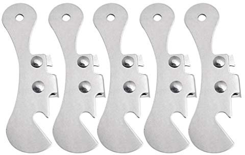 Kichvoe 5 Piezas Abridor De Tapas De Botellas De Cerveza Abrelatas Manual Abrelatas Sencillo Manivela Puede Lata De Cerveza Abrelatas De Manivela Abridor De Tapa De Frasco Mano Metal