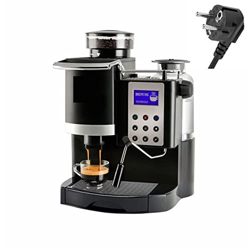 DieffematicKF Macchina caffè DEVISIB Macchina da caffè all-in-One Macchina per caffè Espresso Professionale con macinacaffè per Cappuccino Americano Elettrodomestici da Cucina 220V/110V