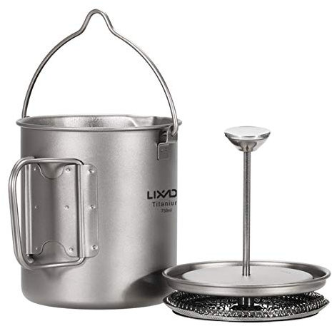 EKSED 750ml ium ffee Cup Mug French Press ffee Maker with Lid Outdoor Camping oking