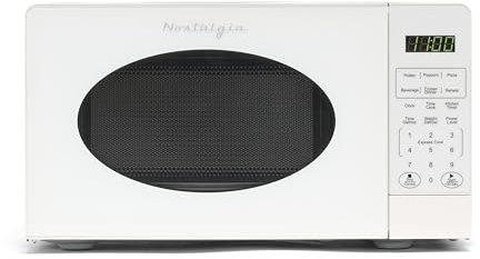 Nostalgia NRMOGZ7WH6A Mircowave Oven, White